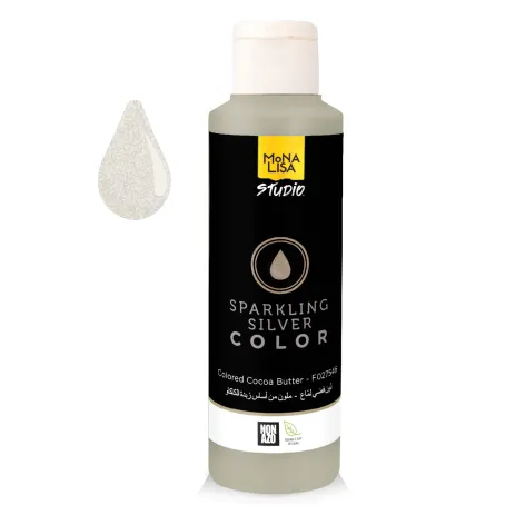 Coloured Cocoa Butter Sparkling Silver
